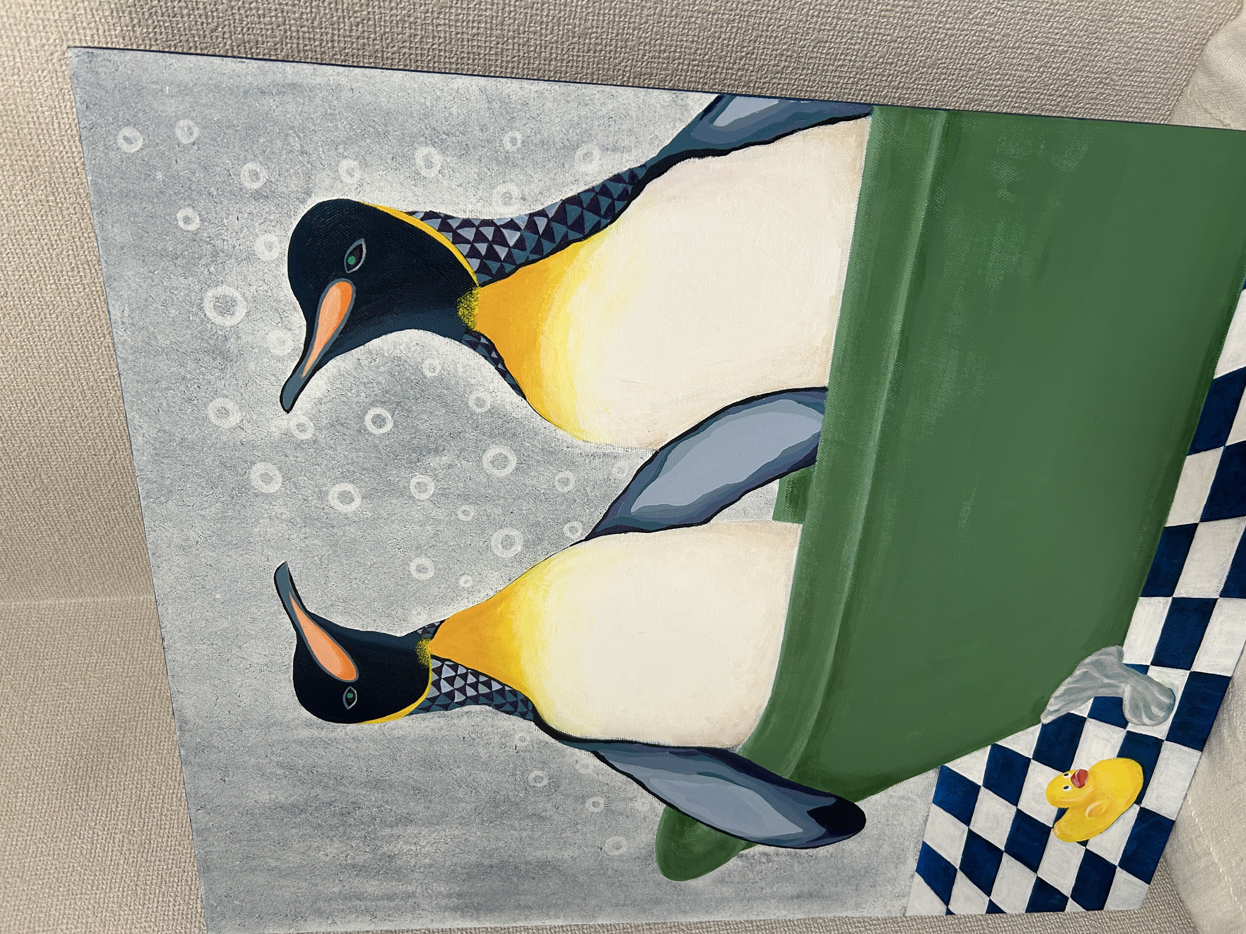 ペンギンシャワー by RAQEL - 絵画販売・購入・レンタル（サブスク
