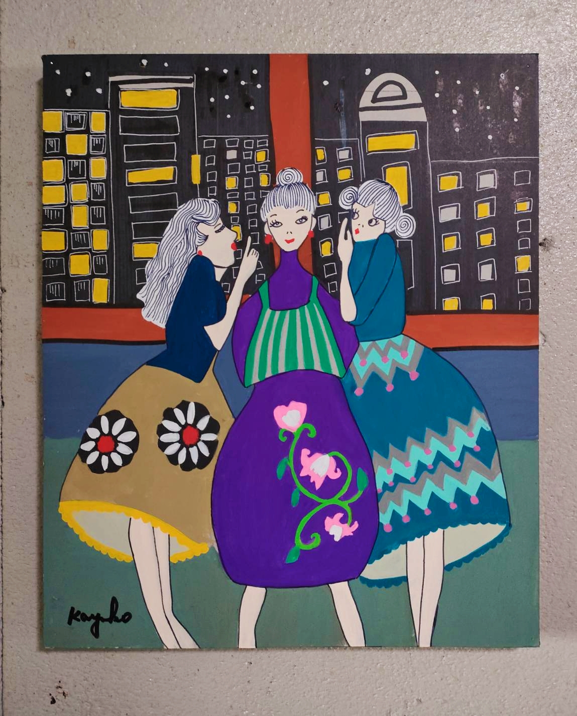 かしまし娘 by 山口香代子 - 絵画販売・購入・レンタル（サブスク