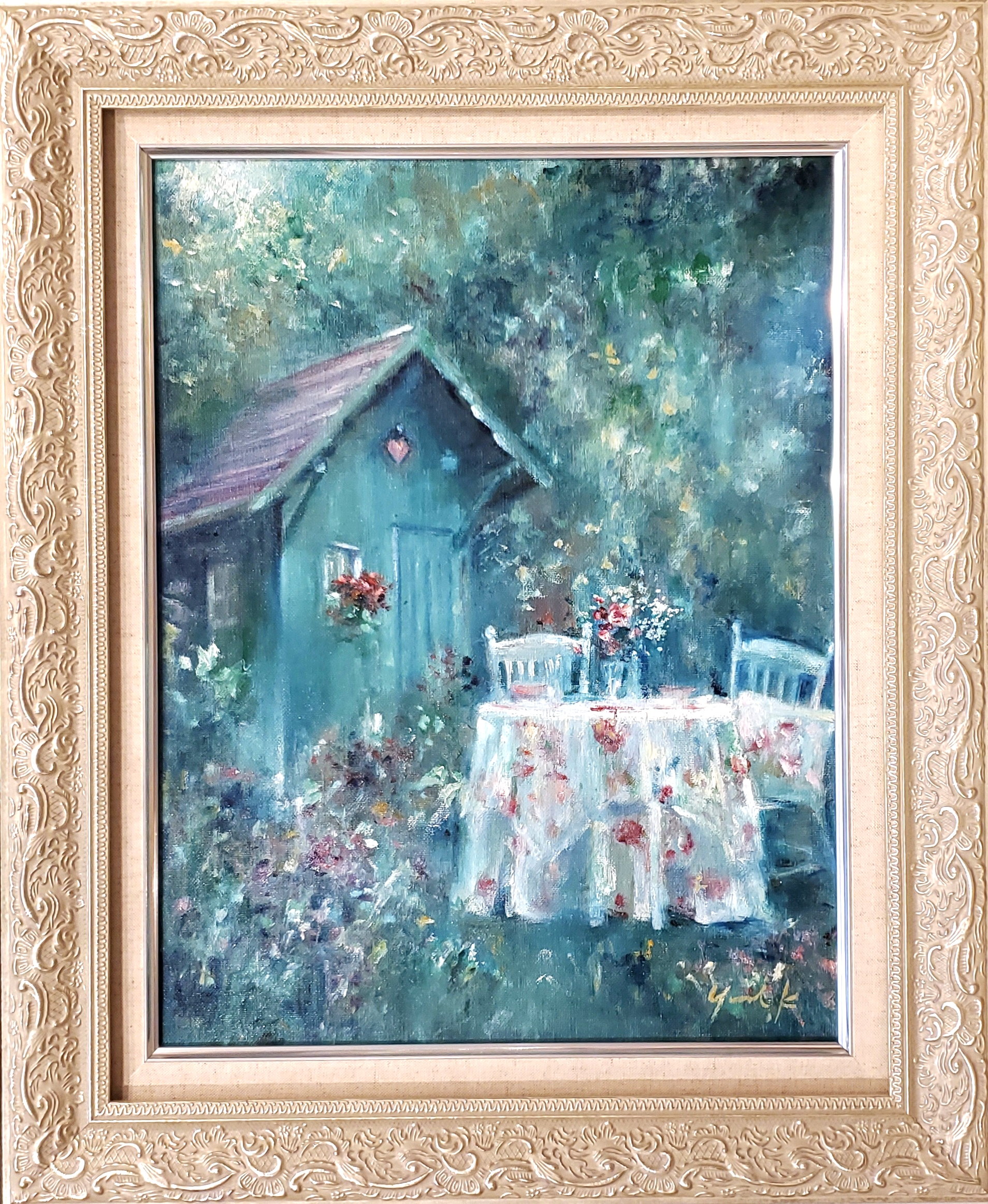 森の香りのティータイム by 神之浦由美 - 絵画販売・購入・レンタル