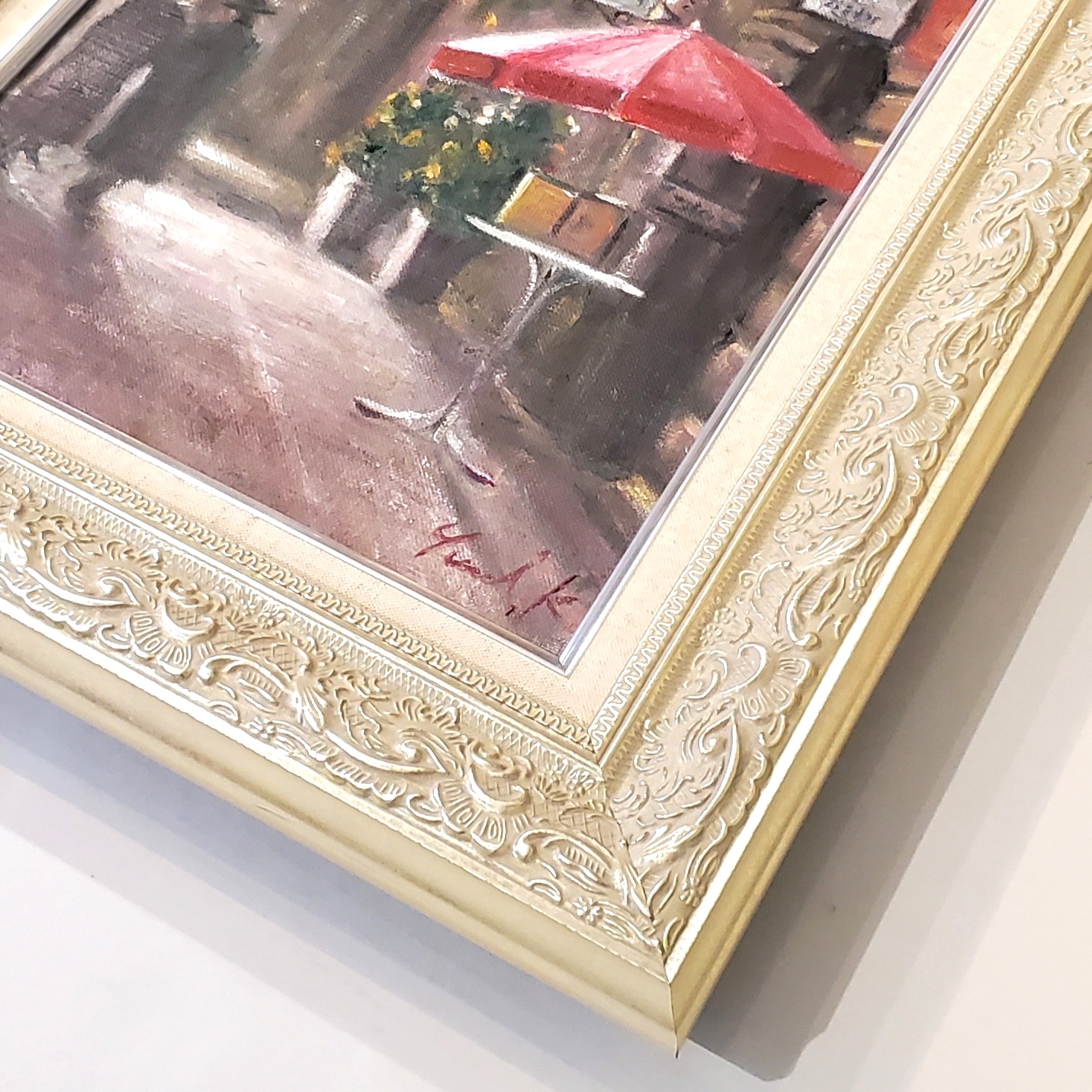 雨上がりの赤いパラソル by 神之浦由美 - 絵画販売・購入・レンタル
