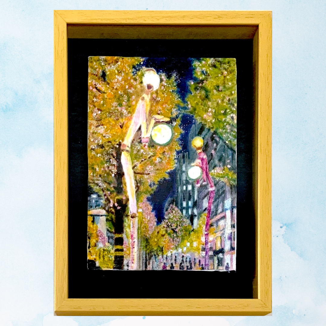 片西　毅実作　【春の香】 油彩画 風景画 　額付き　箱付き 片西 毅実作 【春の香】 油彩画 風景画 額付き 箱付き 早