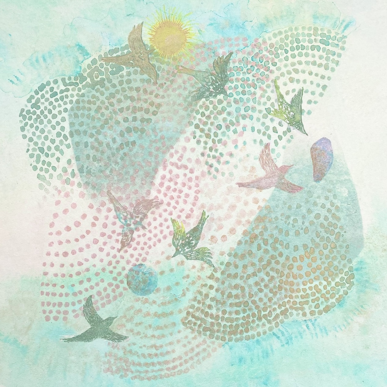 Manuhanaさま専用（原画）夏の浜【A5サイズ／水彩画／#2465】 ARTELIER