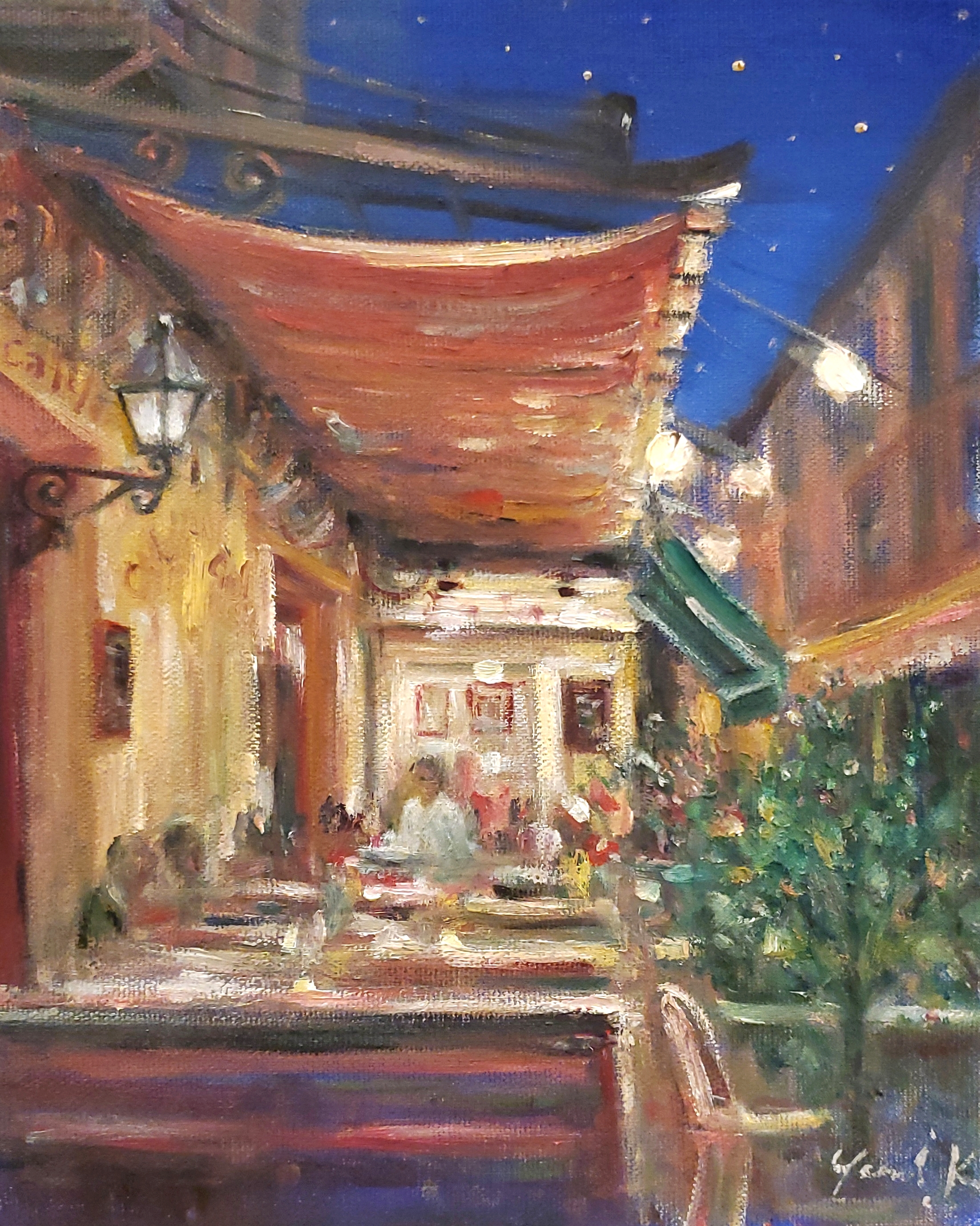 絵画　cafe しゅーくりーむ/アイコンbyドラ水彩さん on X