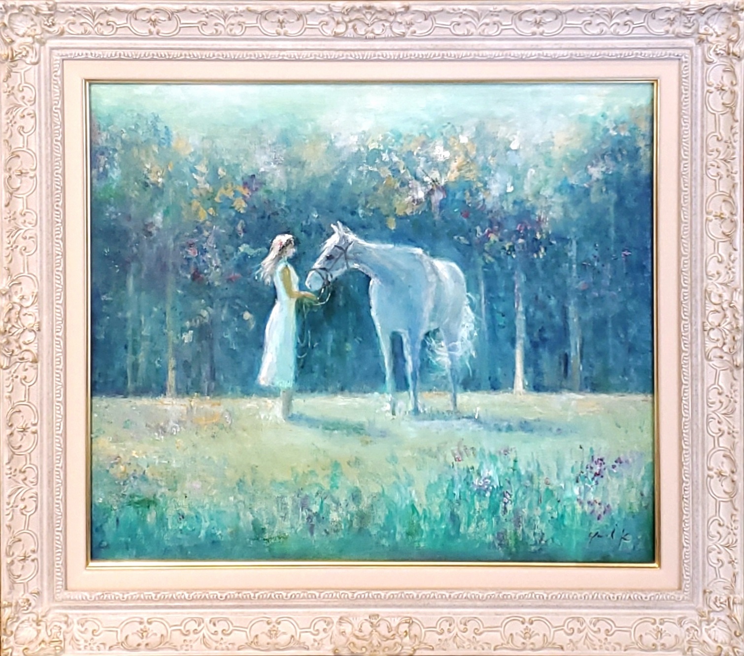 White lover白い恋人 by 神之浦由美 - 絵画販売・購入・レンタル