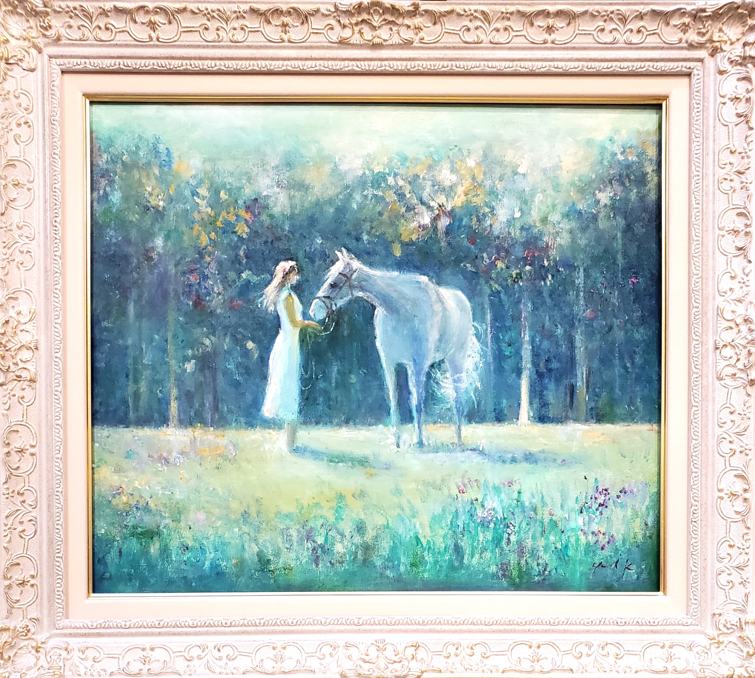 White lover白い恋人 by 神之浦由美 - 絵画販売・購入・レンタル