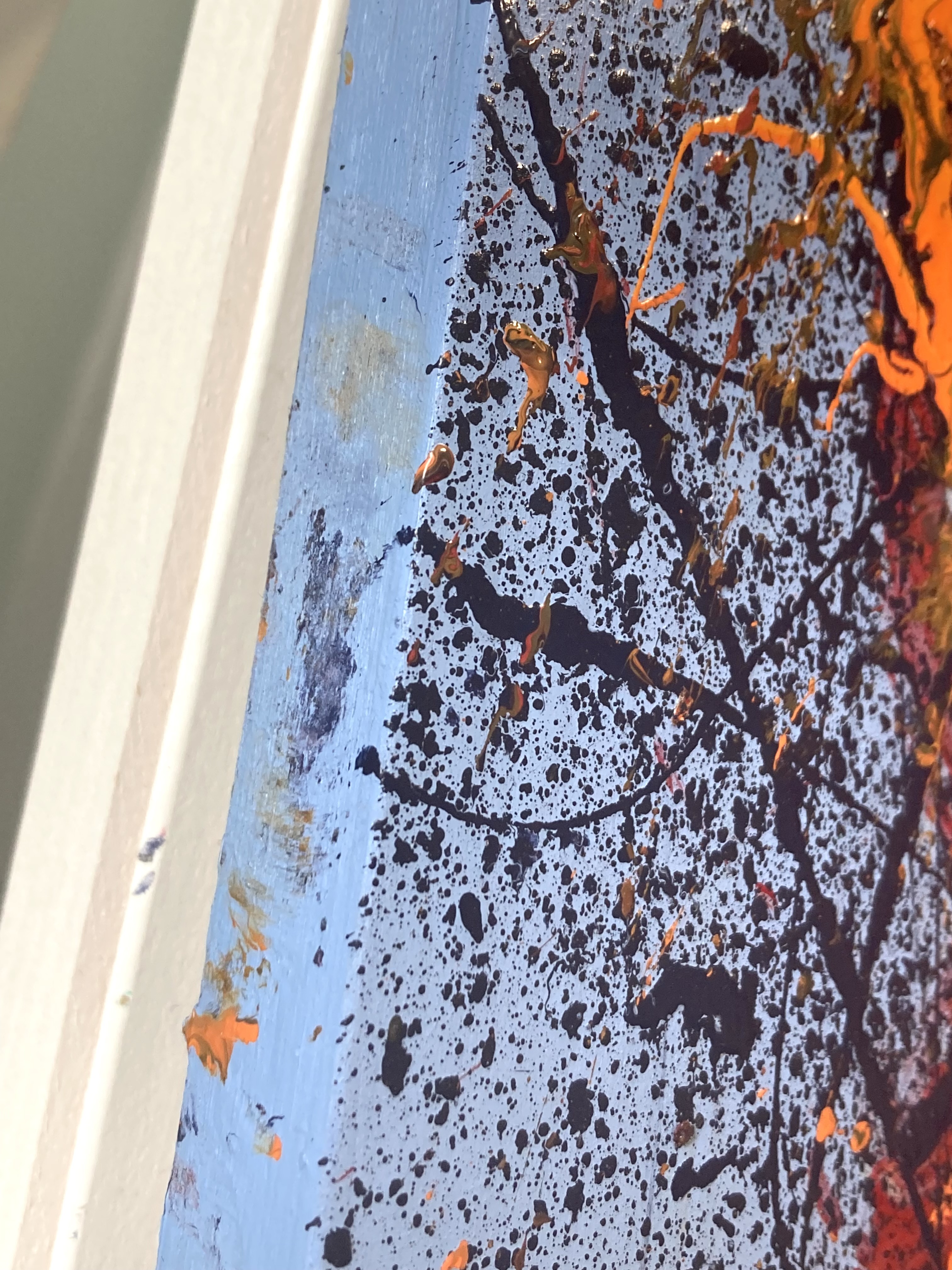 【S6サイズ】自作アクリル絵画「陽炎の国」 S6サイズ】自作アクリル絵画「陽炎の国」 S6サイズ】自作アクリル絵画