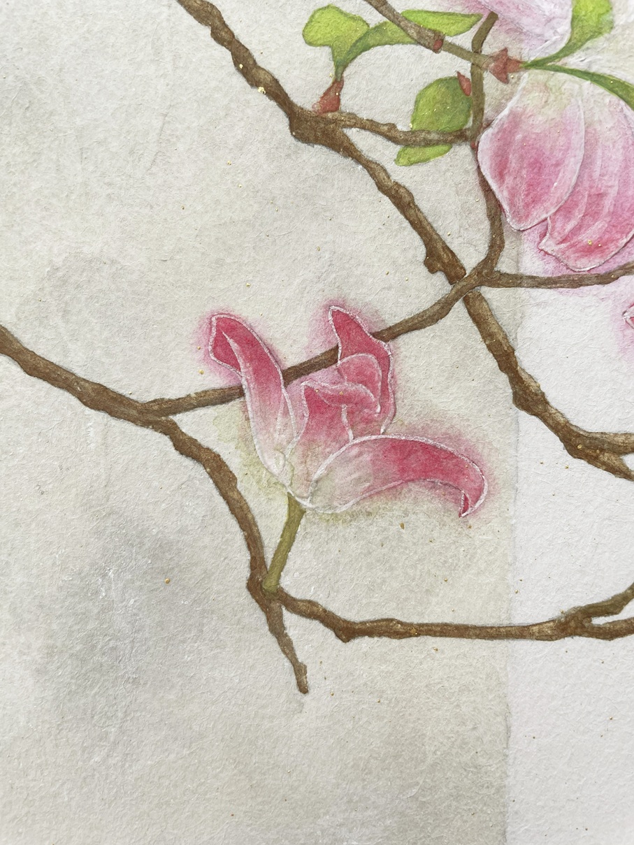 【絵画】ボタニカルアート「アメリカハナミズキ」原画 ハナミズキ by 陸野真望 - 絵画販売・購入・レンタル（サブスク