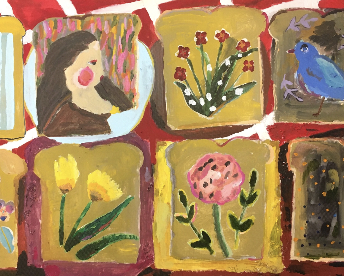 Flower Bread Story” パンでできたお花 by あかいあやこ - 絵画販売