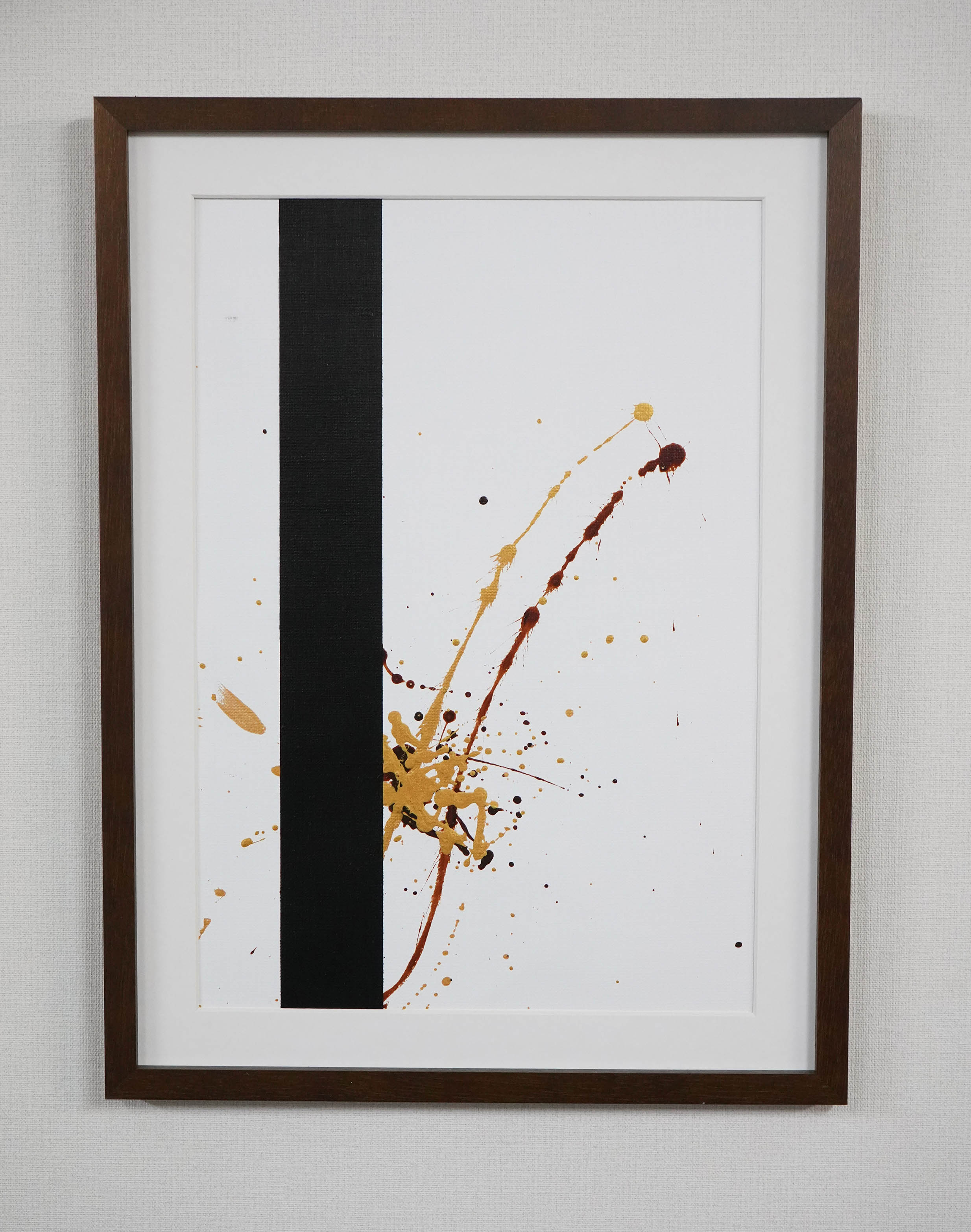 油絵　　コンポジション2 モンドリアン【色面の楕円コンポジション2】 - 手描き 絵画