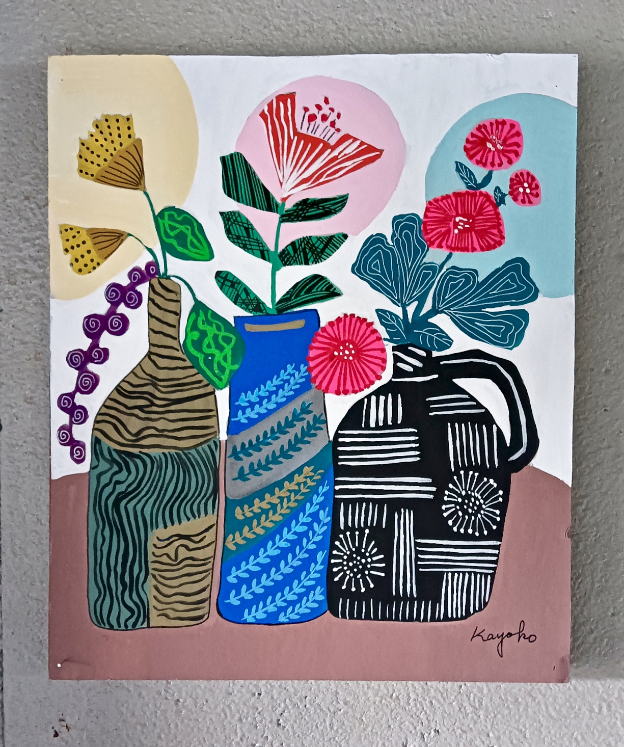 花と花瓶 by 山口香代子 - 絵画販売・購入・レンタル（サブスク