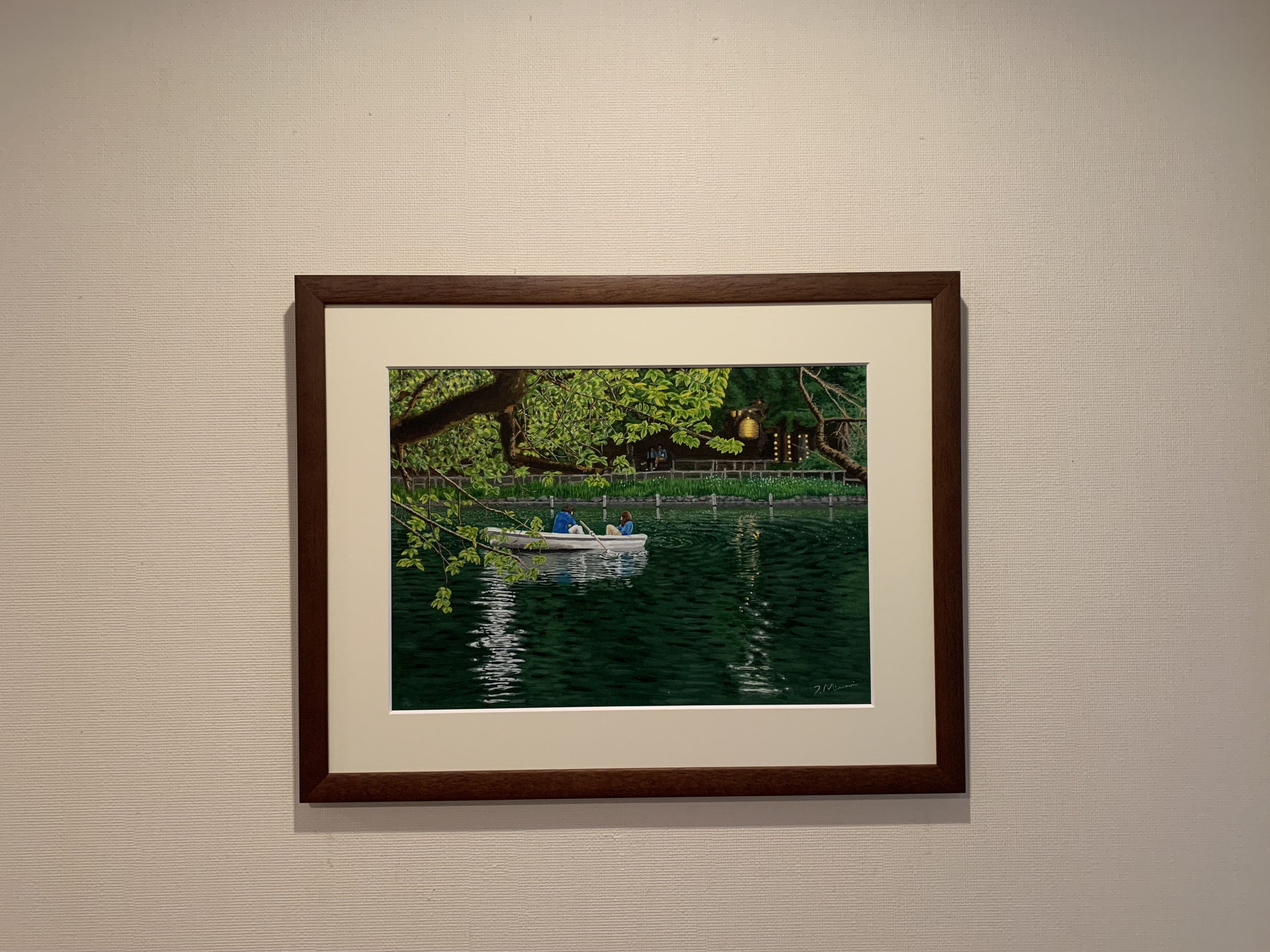 夕暮れの井の頭公園 by 南 敏文 - 絵画販売・購入・レンタル（サブスク