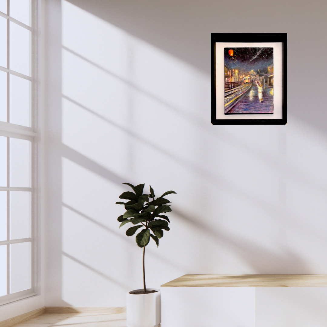 【穏やかな日】アクリル画 F4 風景画 絵画 穏やかな日】アクリル画 F4 風景画 絵画 穏やかな日】アクリル画
