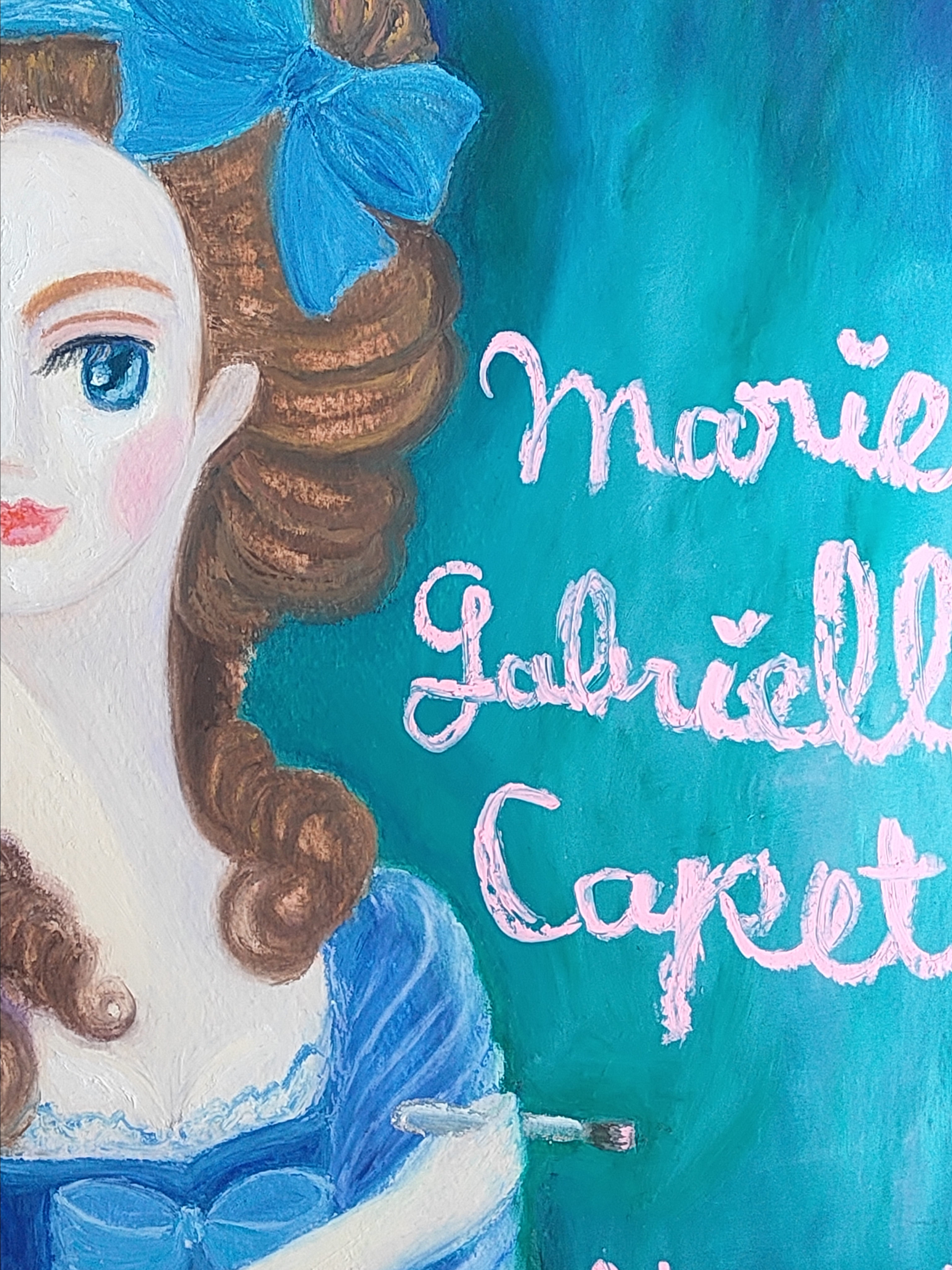 マリー・ガブリエル・カペ自画像 1783 オマージュ作品 by Yukari Blair