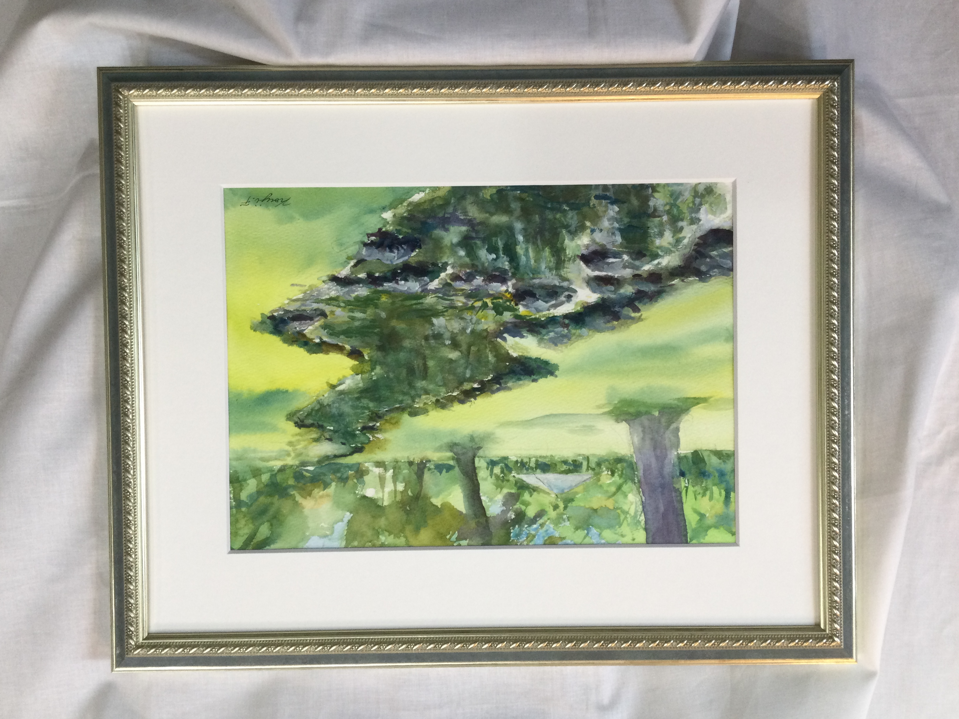 緑の水面 by 福士耕司 - 絵画販売・購入・レンタル（サブスク