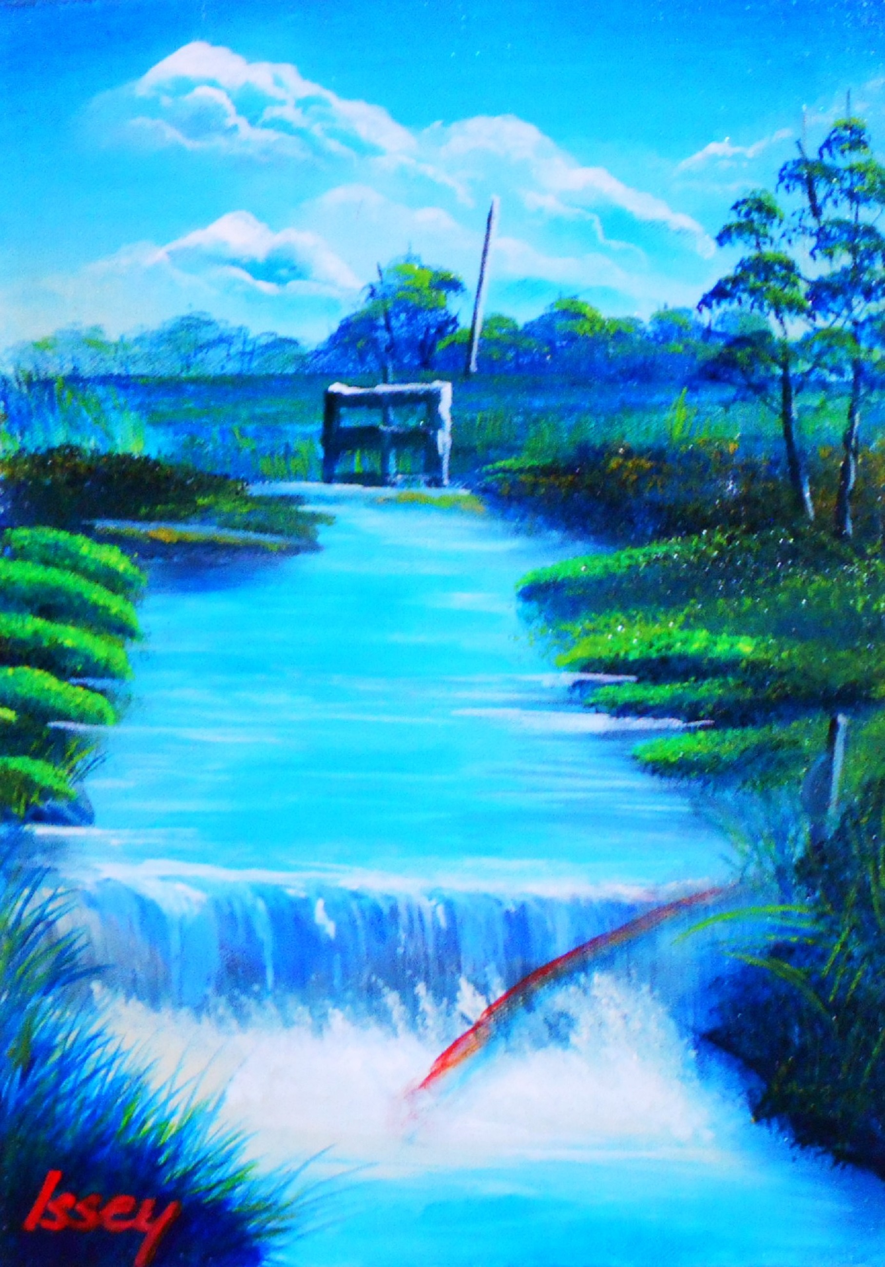 水門の虹 by Issey - 絵画販売・購入・レンタル（サブスク