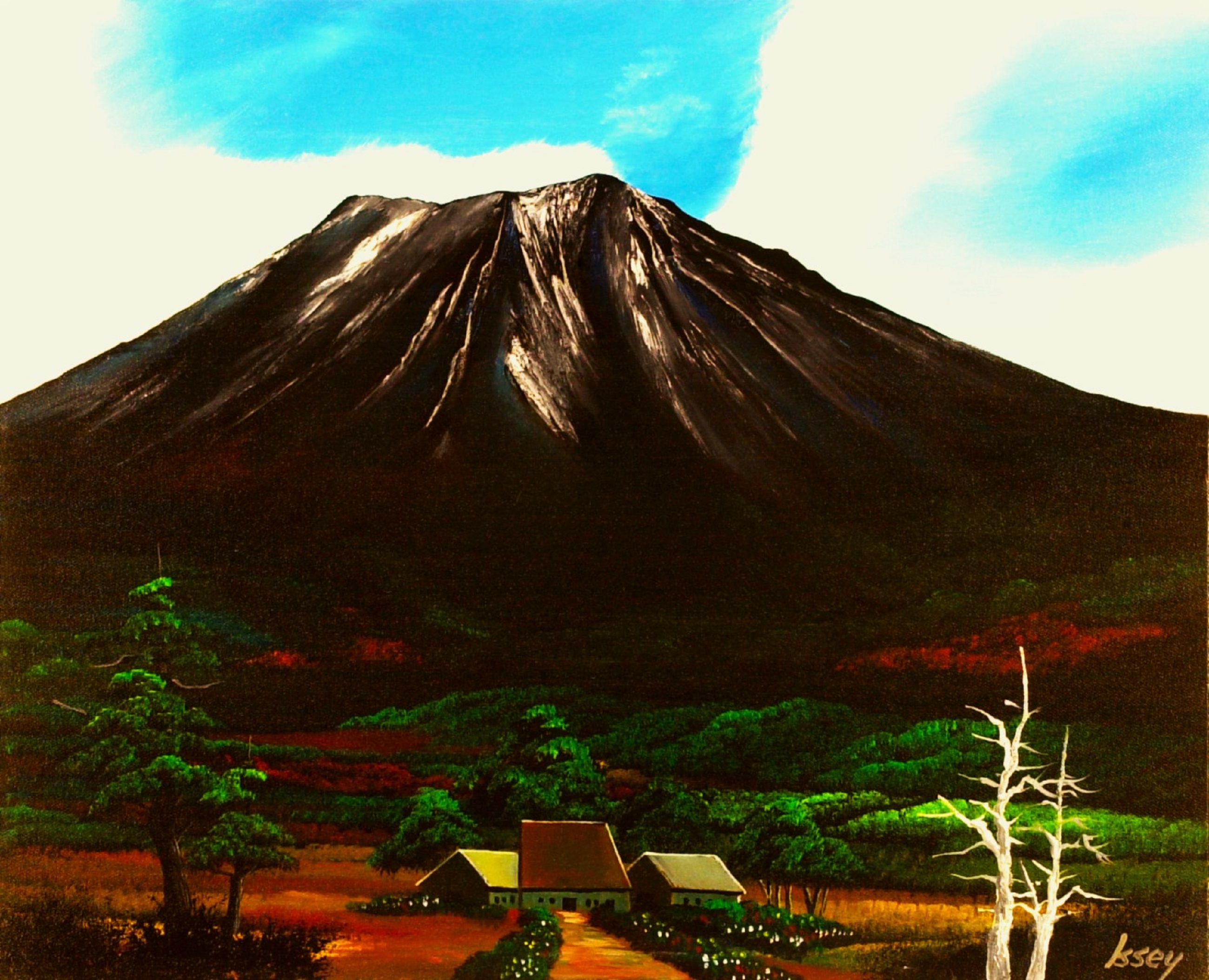 風景 絵画 北宋 李成 清巒蕭寺風景画 - 古城の韻