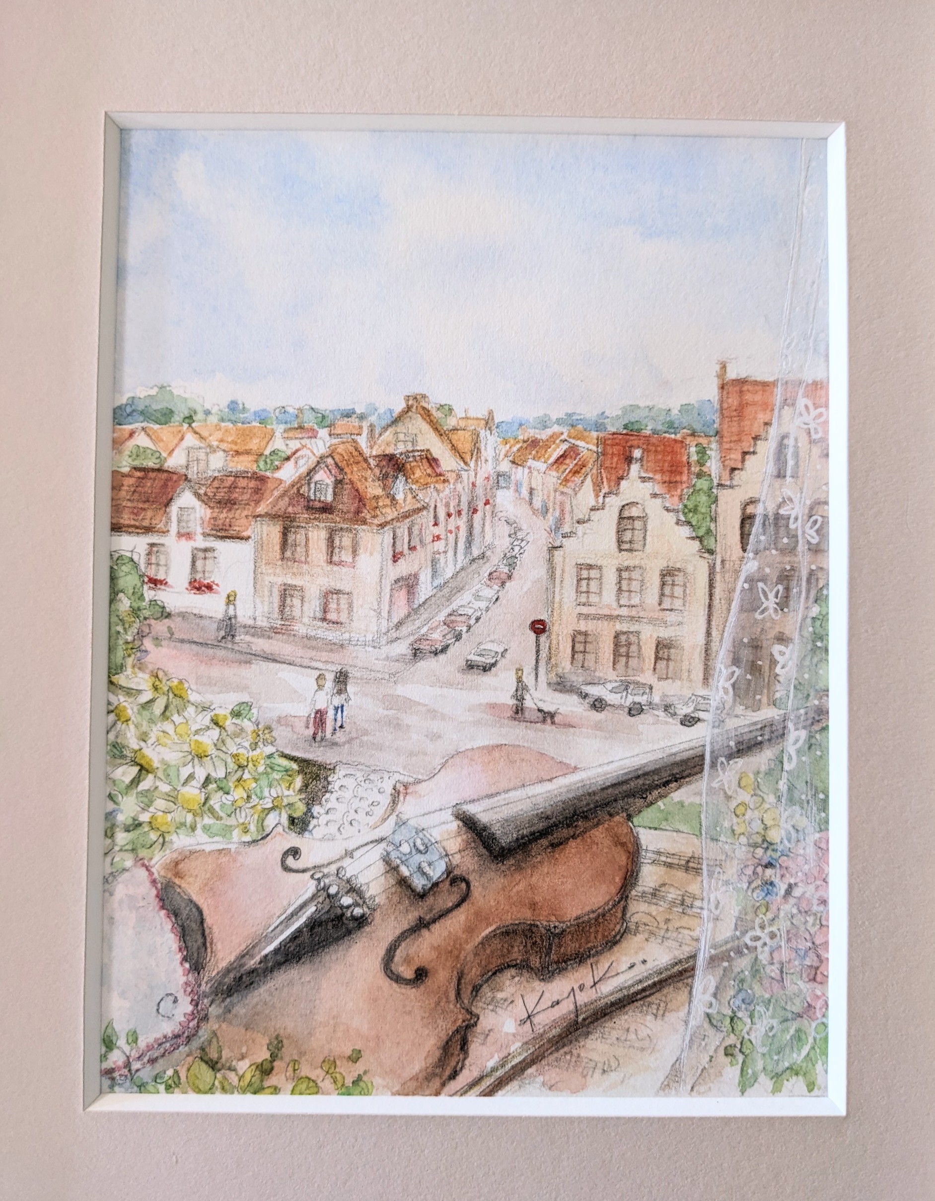 ブルージュの窓辺から by Kayoko Kurosaki - 絵画販売・購入・レンタル 