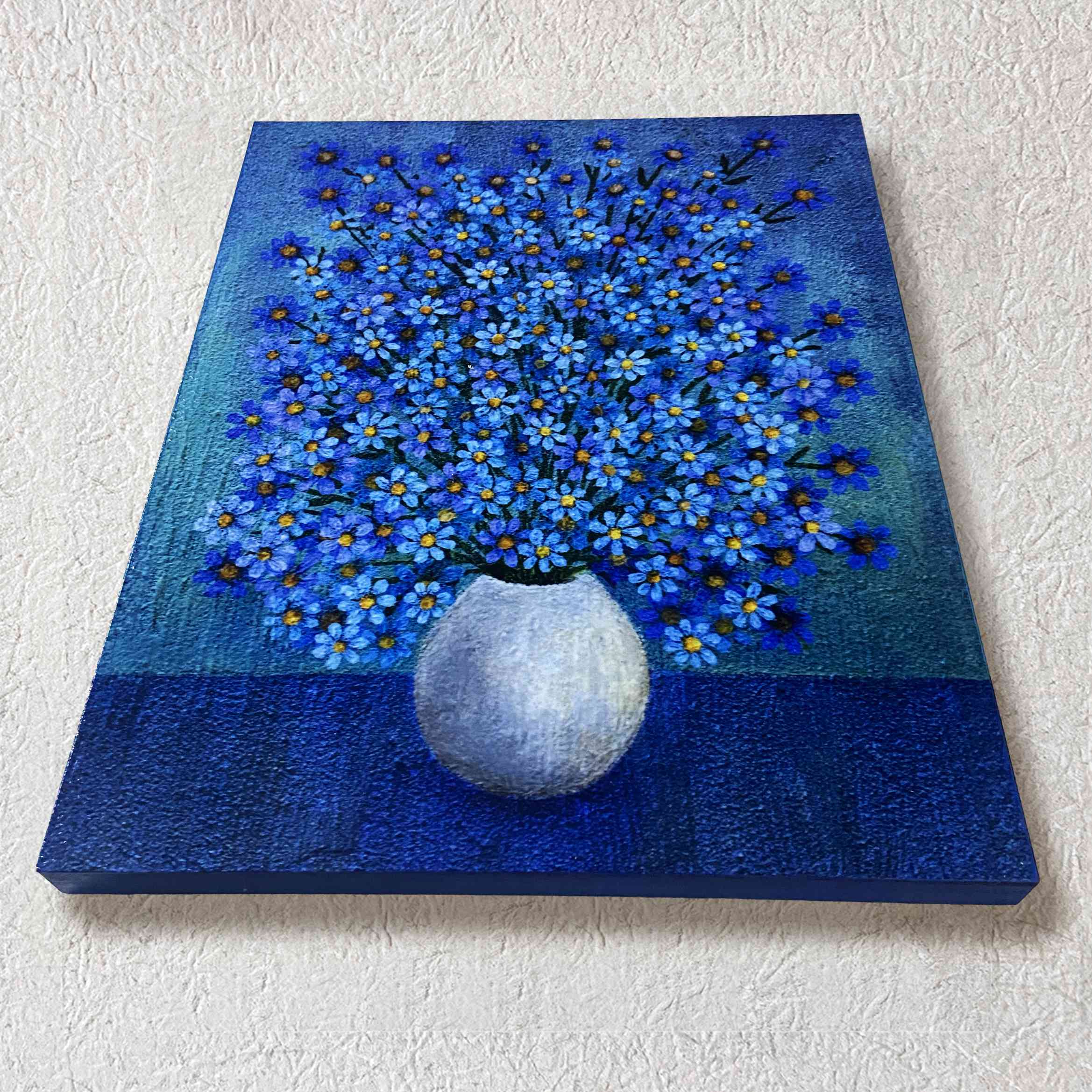 Blue flower garden by Römell - 絵画販売・購入・レンタル（サブスク