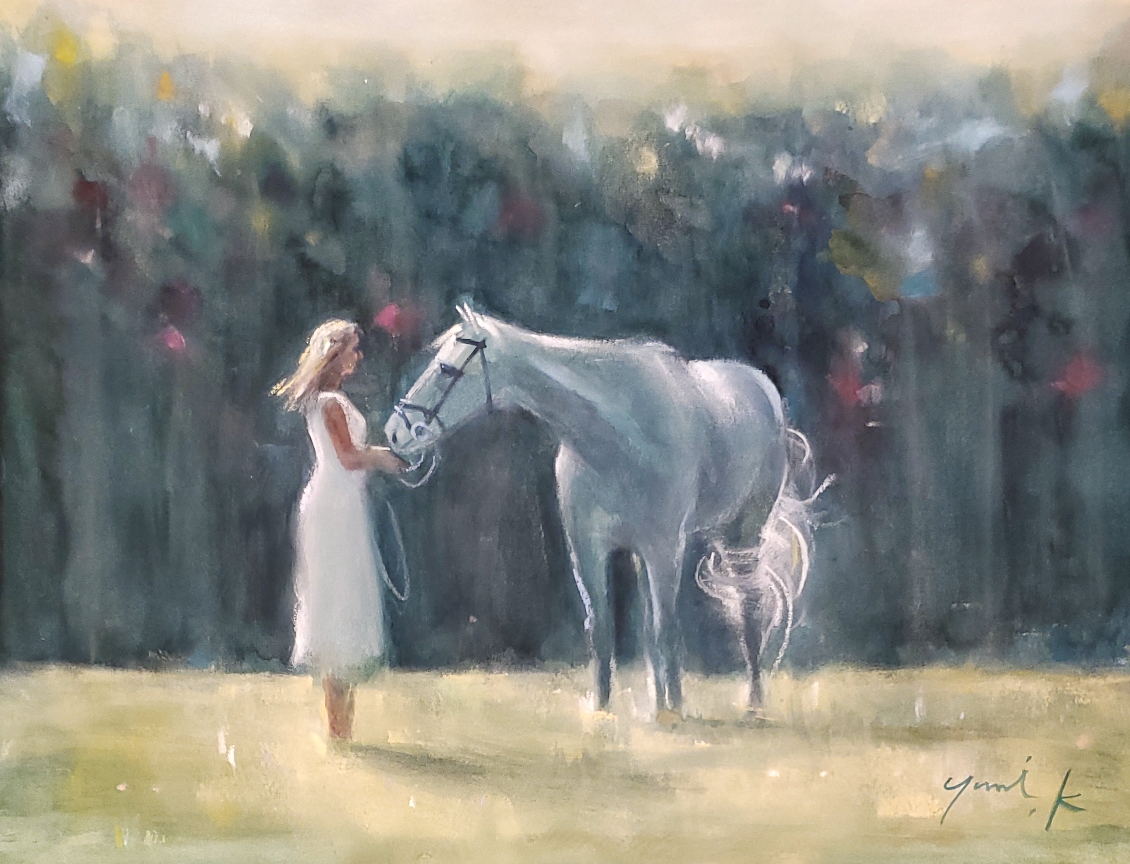White lover白い恋人 by 神之浦由美 - 絵画販売・購入・レンタル