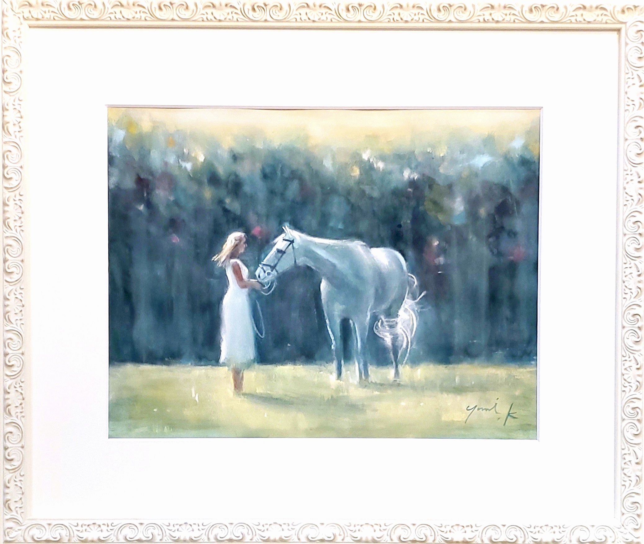 White lover白い恋人 by 神之浦由美 - 絵画販売・購入・レンタル