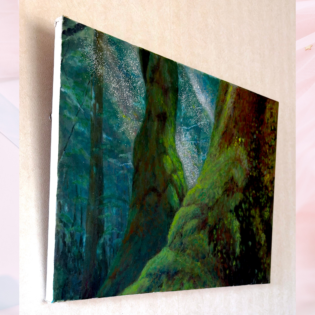 風景画「屋久杉の森」アクリル画/B3 額なし by 福家佳則 / Fukei-ART