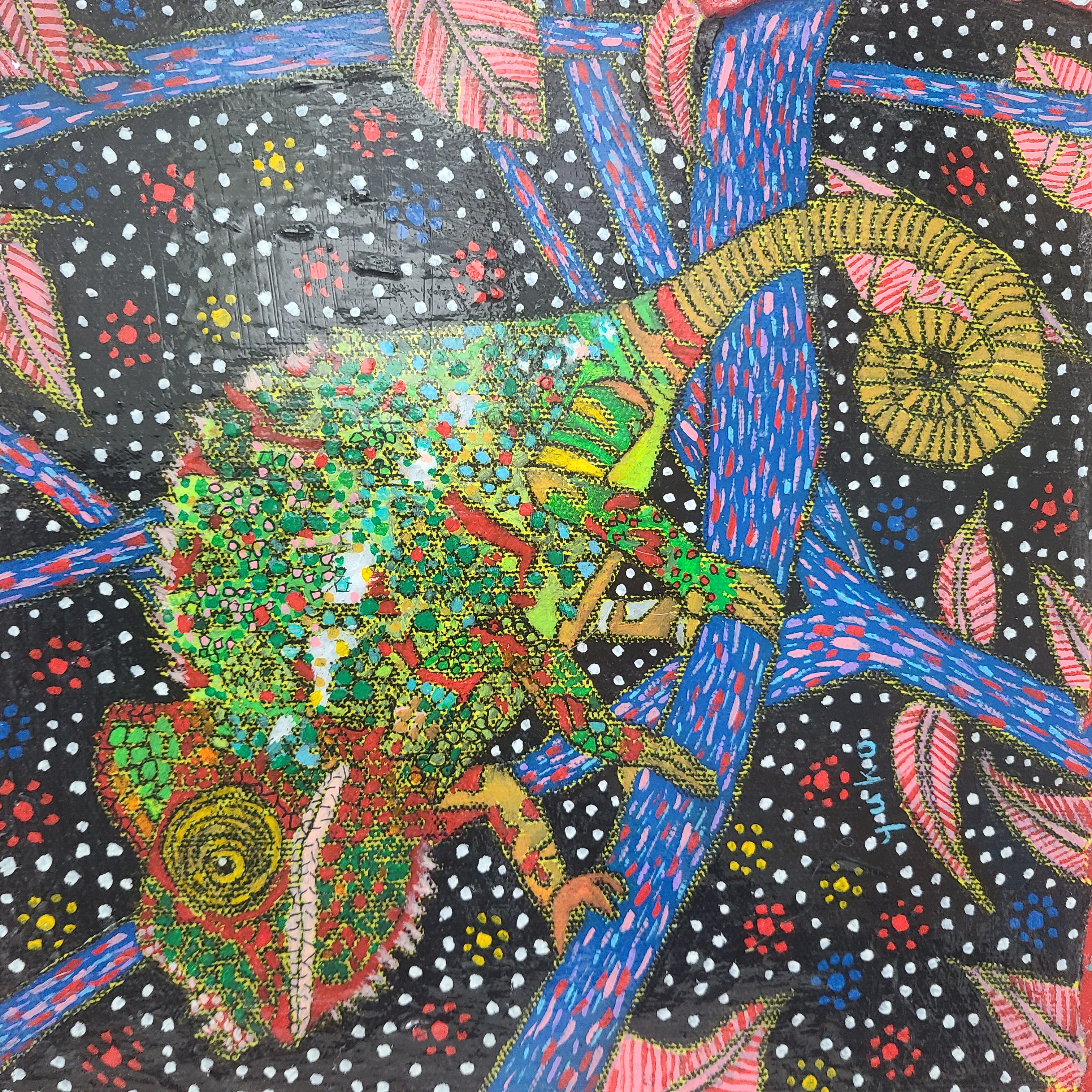 ラボードカメレオン by 線画家 もんでんゆうこ - 絵画販売・購入