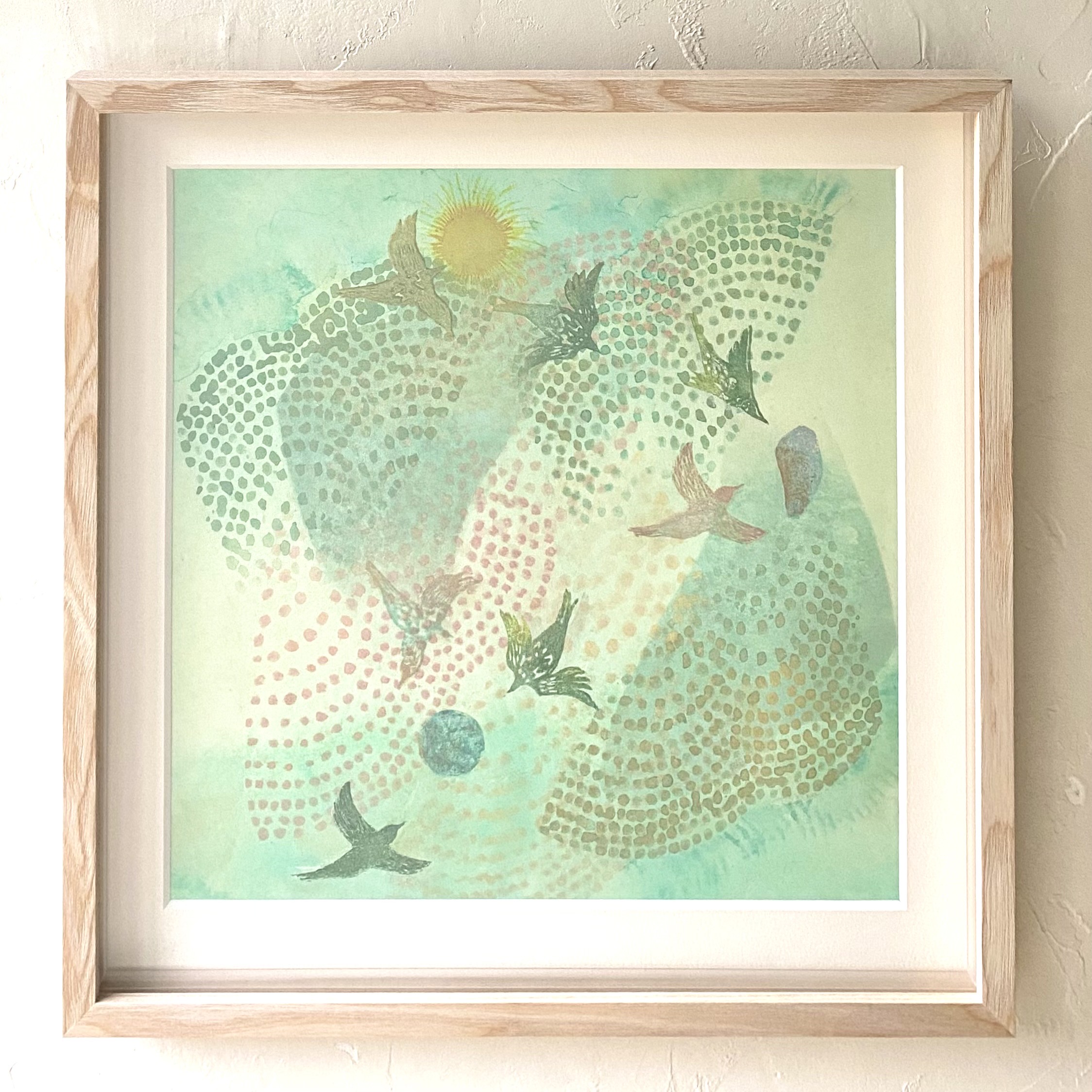 特価◯絵画 リトグラフ版画 額装品 坂本善三 門 抽象画 絵画 リトグラフ 版画 インテリア コレクション