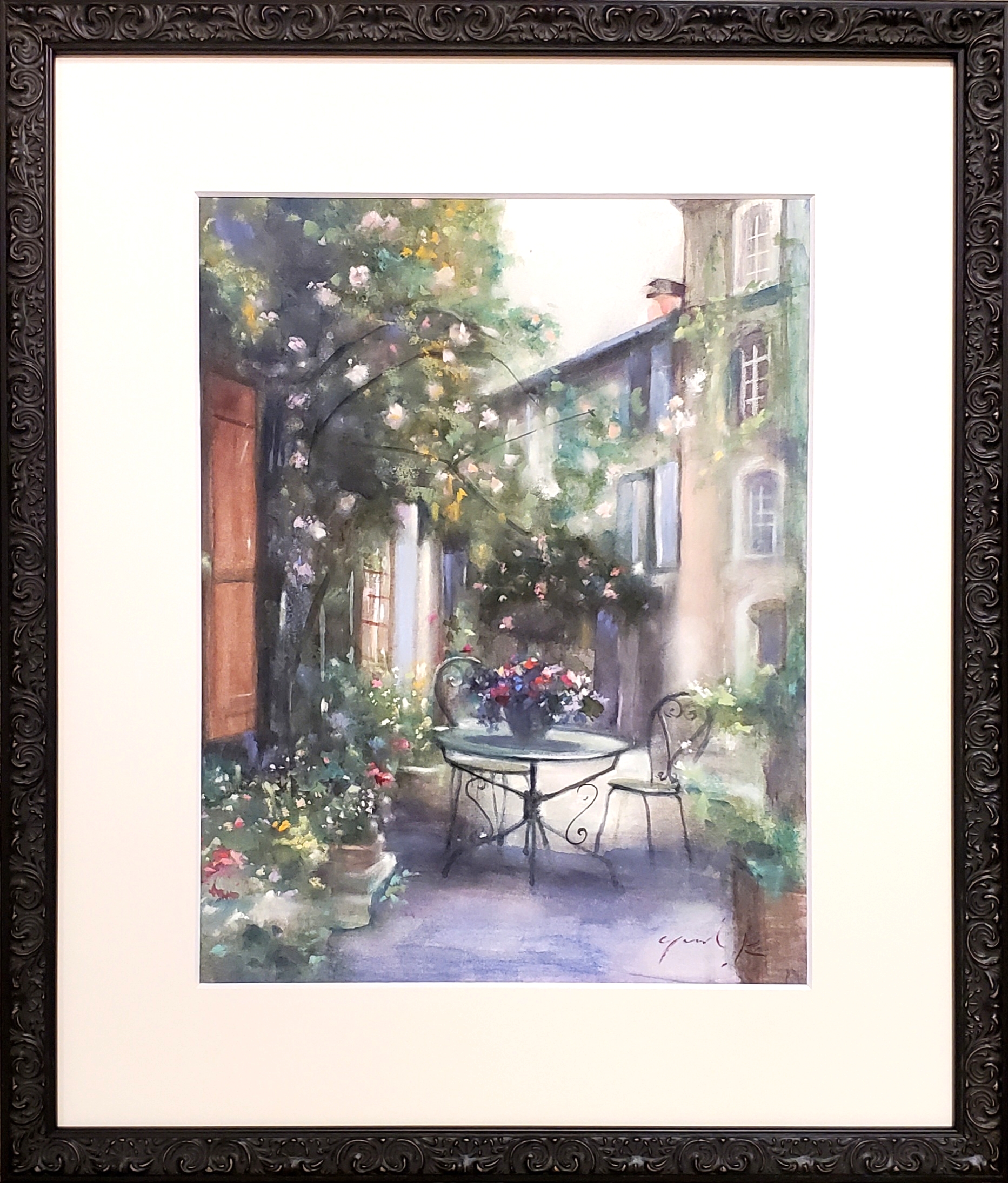 【油彩画】　「グリーンリース」　Ｆ3号 油絵 油彩画「静かな午後の風景」F8号／ 油絵 額なし 【公式通販】