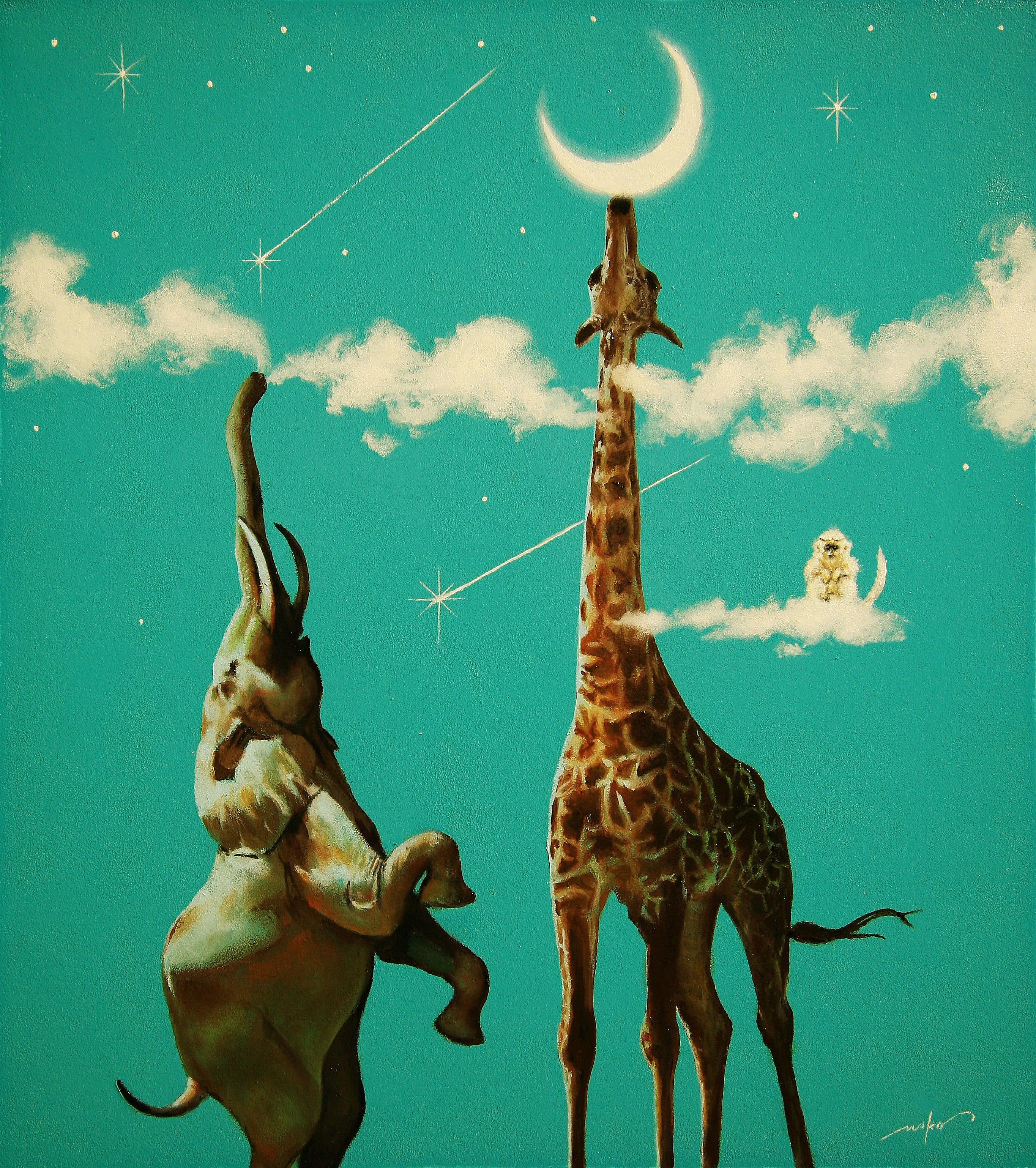 油彩画【思春期】 by 大根田真 - 絵画販売・購入・レンタル（サブスク