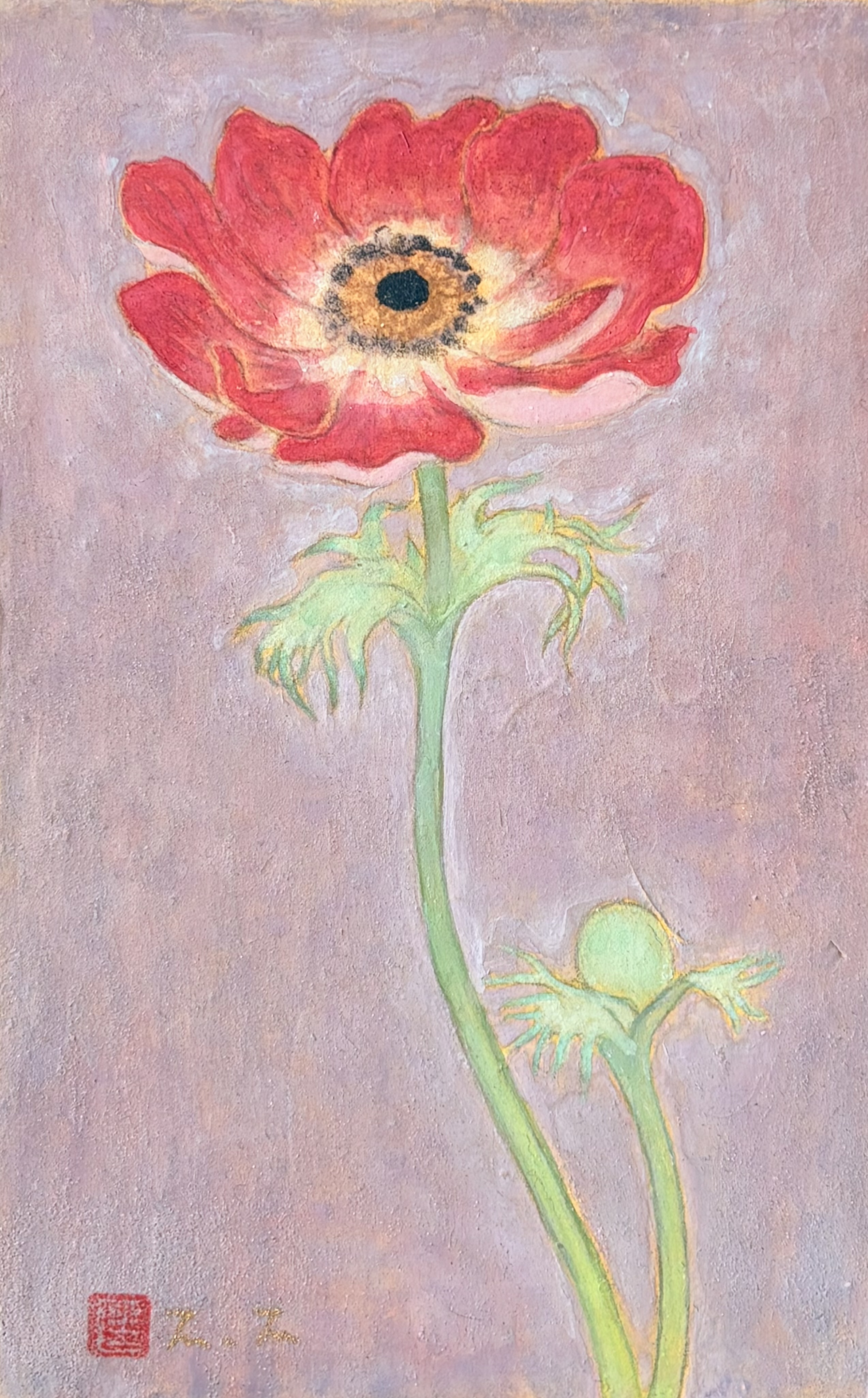 Limited 絵画 art 花の絵 月下美人 flower 花 美術品 原画