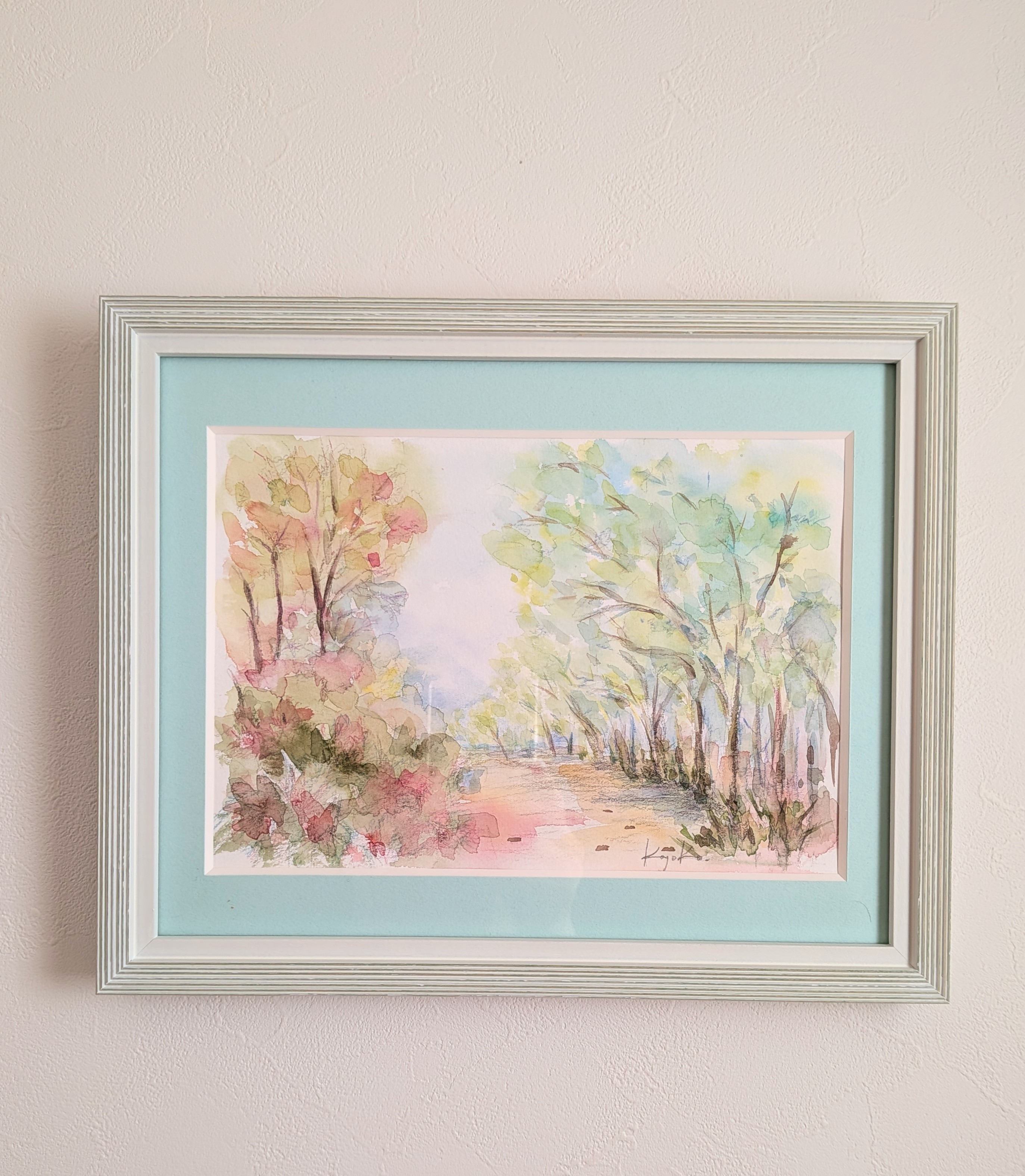 額の花・紫陽花青 by Kayoko Kurosaki - 絵画販売・購入・レンタル